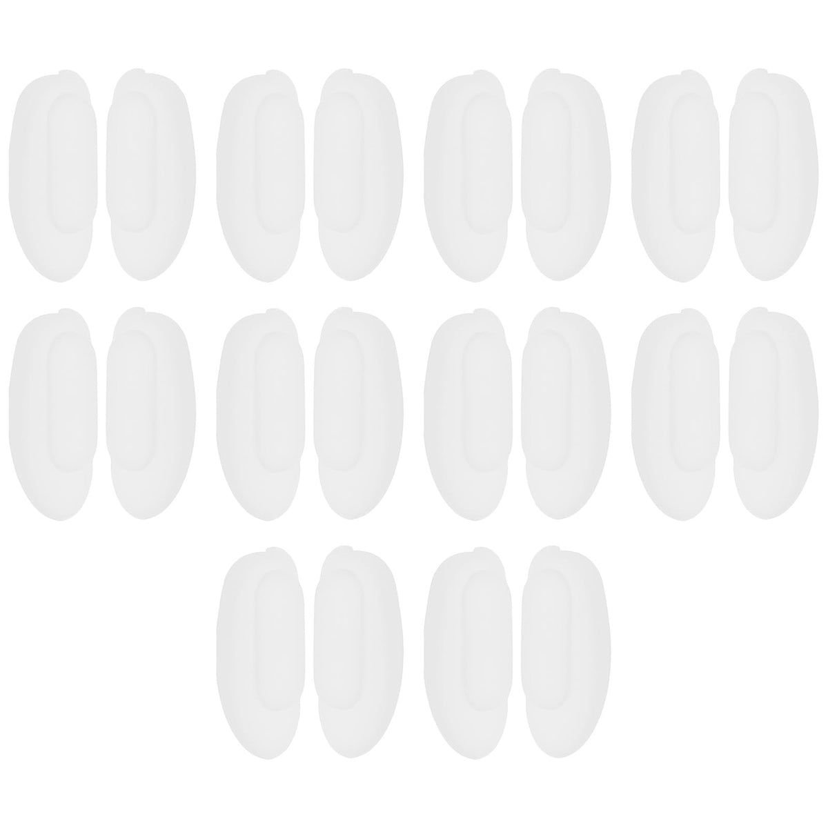 ECSiNG 7x13mm clear silicone nose pieces for Mykita glasses - front view
