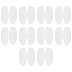 ECSiNG 7x13mm clear silicone nose pieces for Mykita glasses - front view