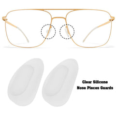 Close-up of 7x13mm silicone nose pad for Mykita glasses
