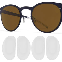 Nose pads removed for replacement on a Mykita frame