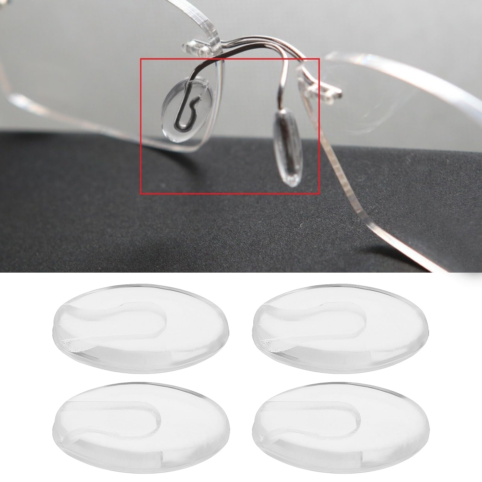 Soft silicone nose pads for replacement