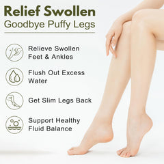 Close-up of the swollen feet relief capsules