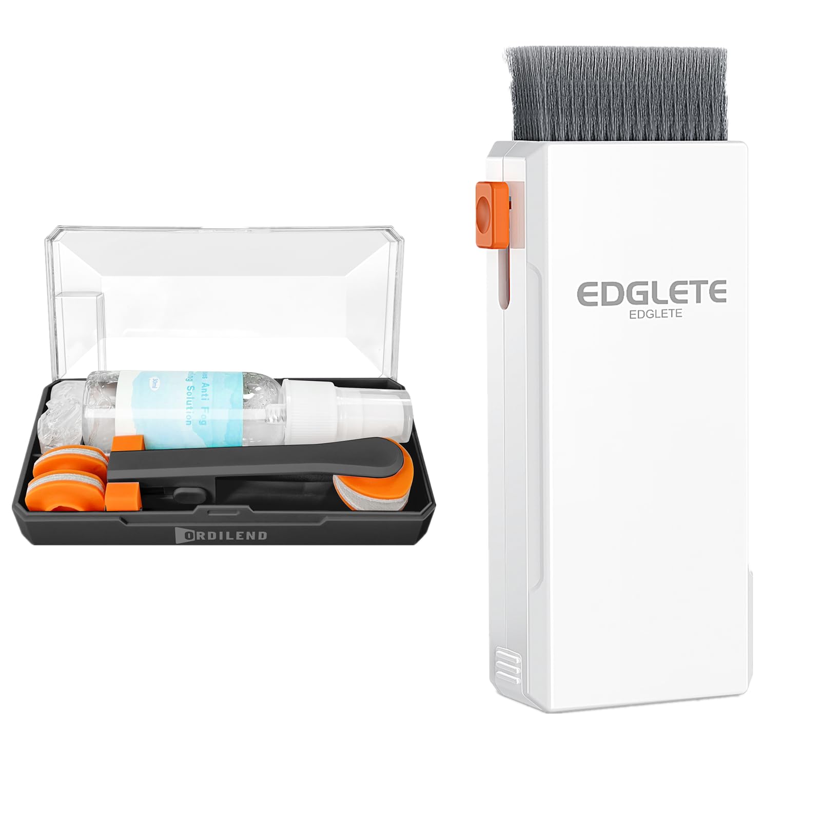 Edglete glasses cleaner kit case with accessories