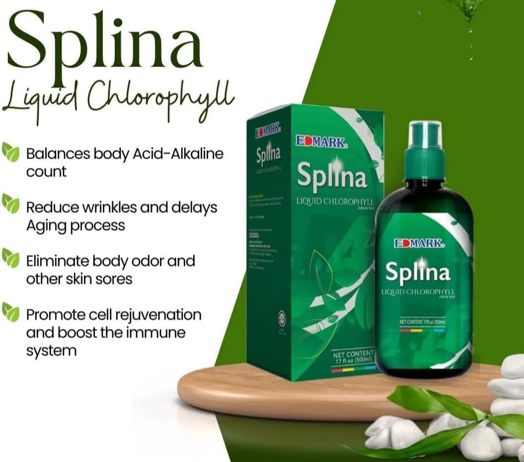 500ml bottle of Splina Liquid Chlorophyll