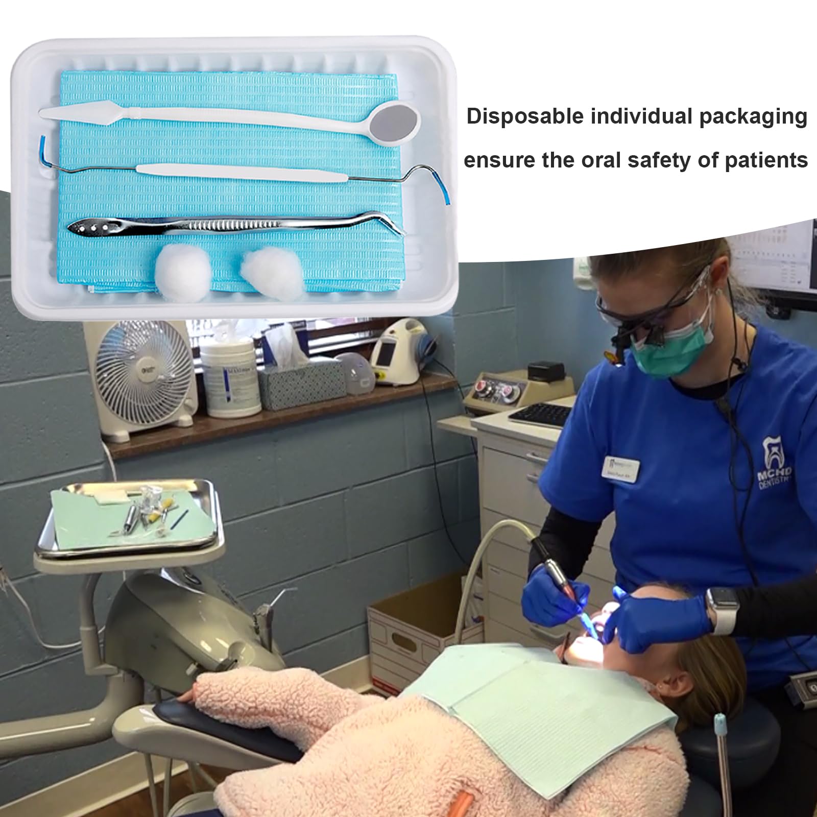 20-piece EDWERD disposable dental examination kit set