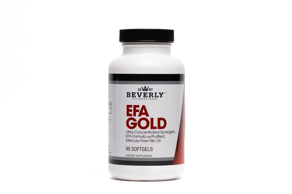 Beverly International EFA Gold 90 softgel capsules - front view
