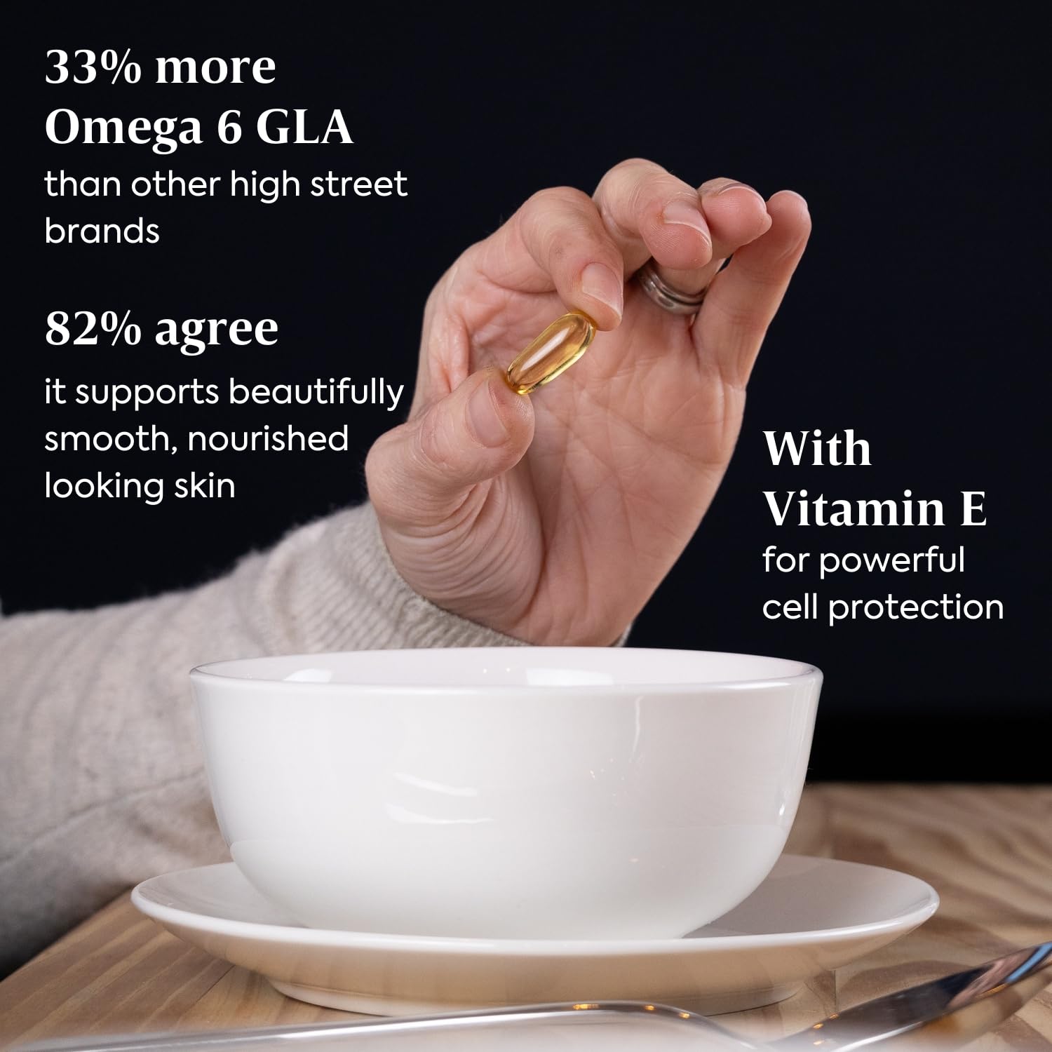 Close-up of Efamol EPO capsules