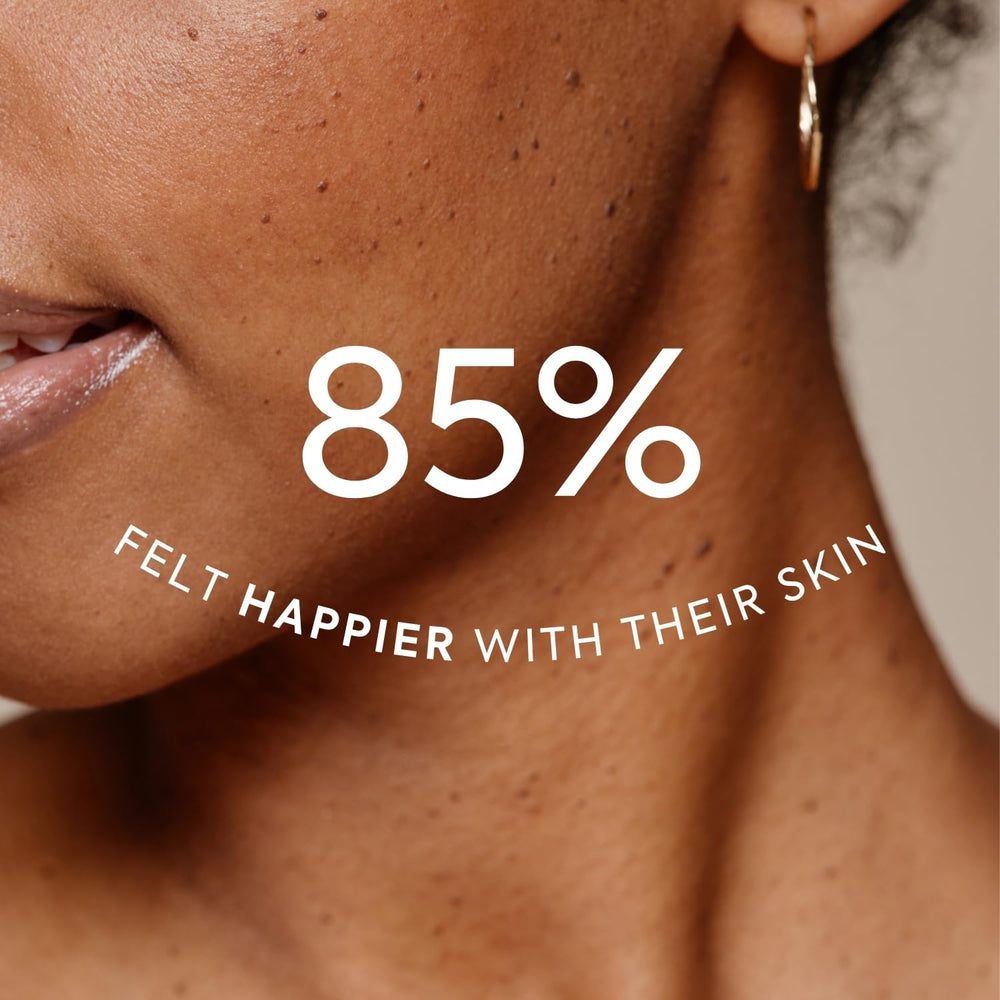 Close-up of skin care benefits: reduced fine lines and wrinkles