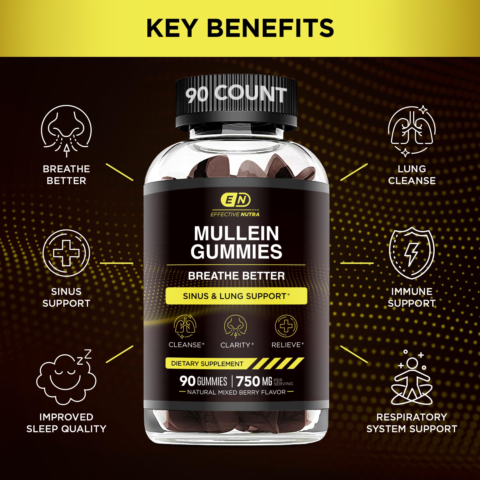 Product label showing vegan, gluten-free, non-GMO claims