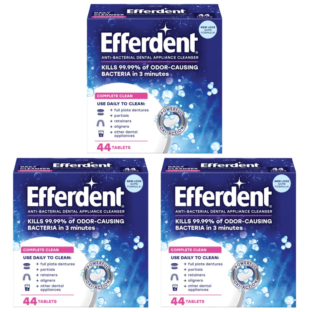 Efferdent Complete Clean tablets bottle