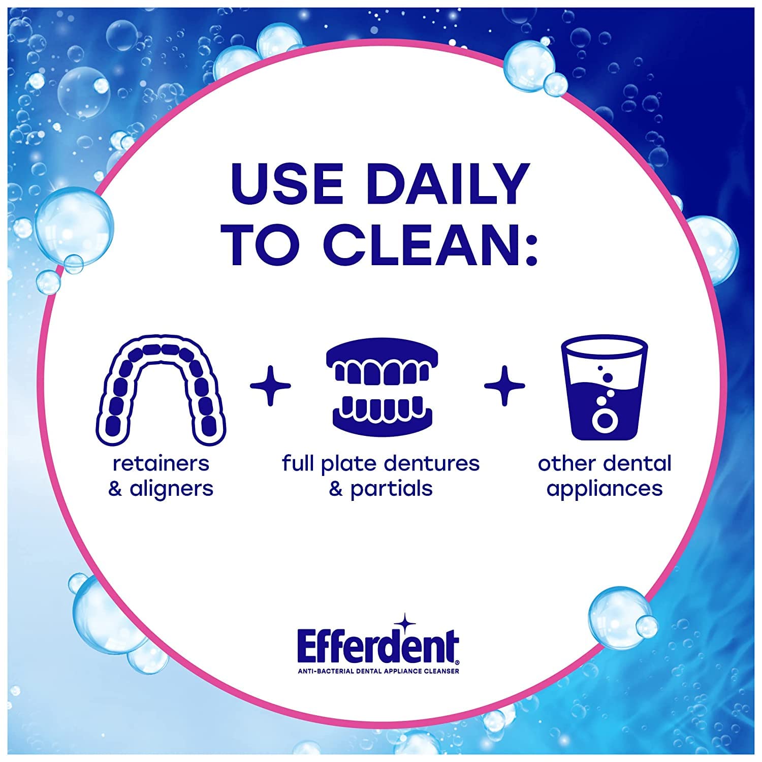 Efferdent 102-tablet package image