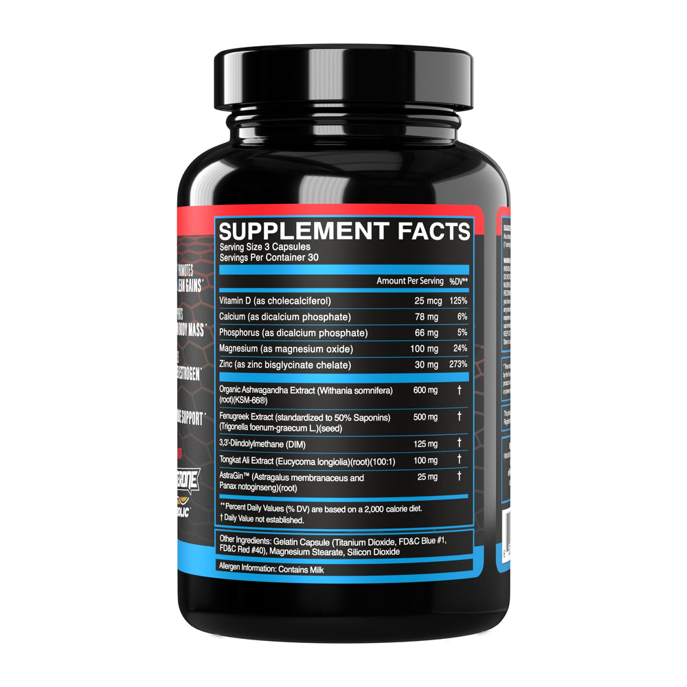 eflow nutrition enflux dosing card shows daily lean gains potential