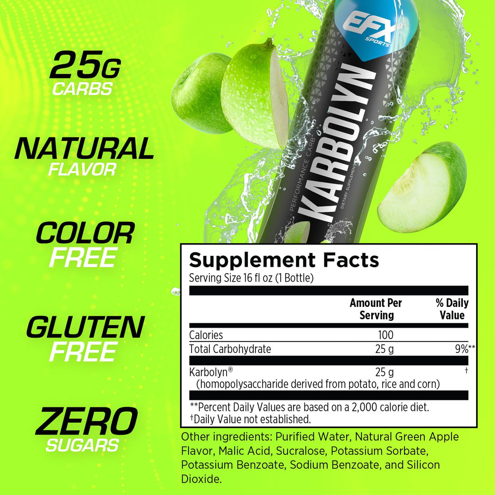 EFX Sports single-serve Karbolyn pouch showing portability and convenience