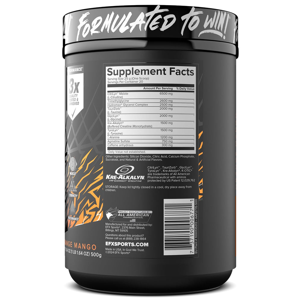 Athletes using K-OTIC Pre Workout during training – Orange Mango
