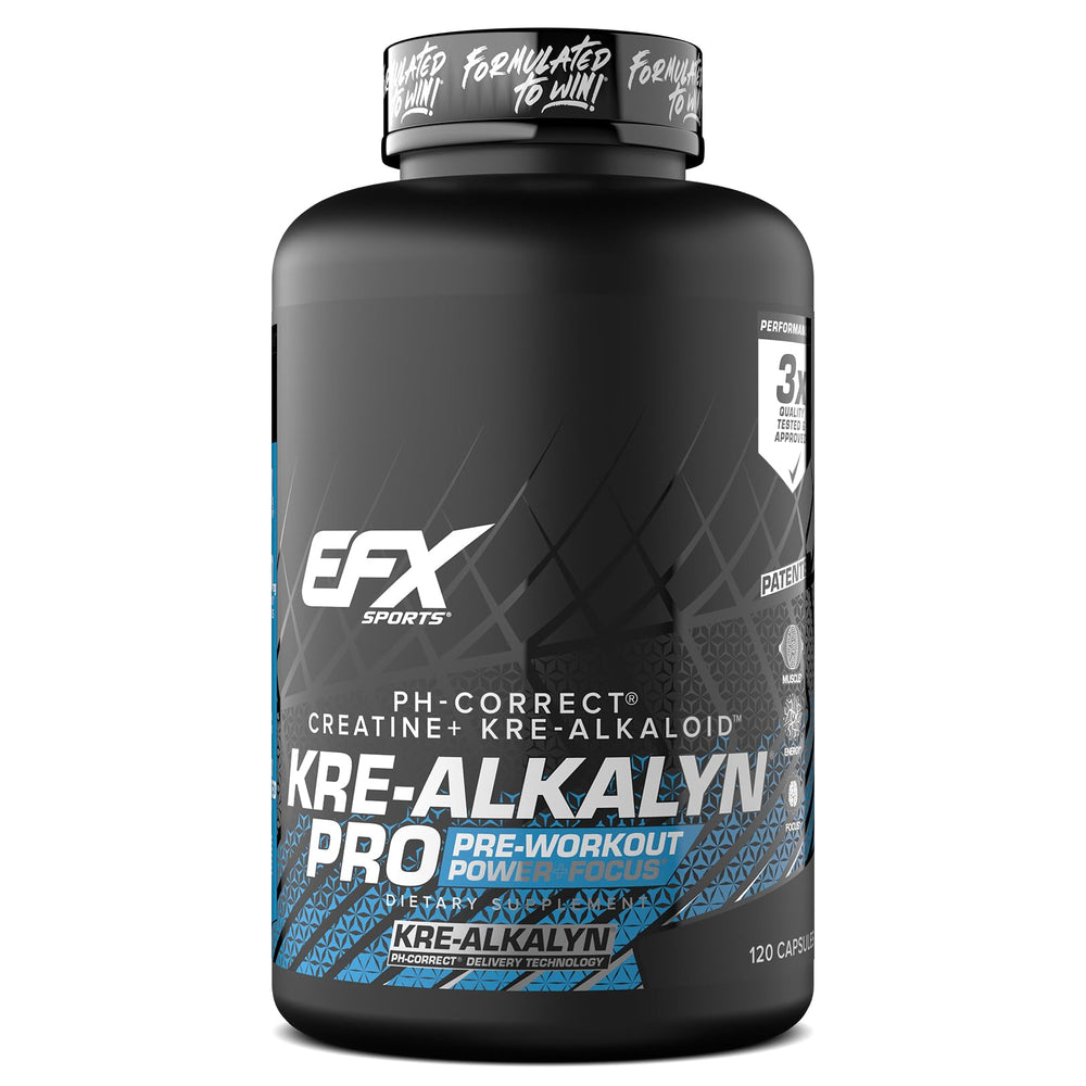 EFX Kre-Alkalyn Pro bottle front label
