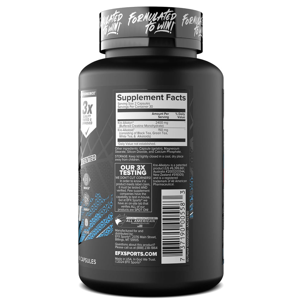 EFX Kre-Alkalyn Pro in gym bag