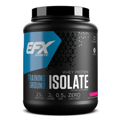 EFX Training Ground Whey Isolate Strawberries & Cream bottle front view
