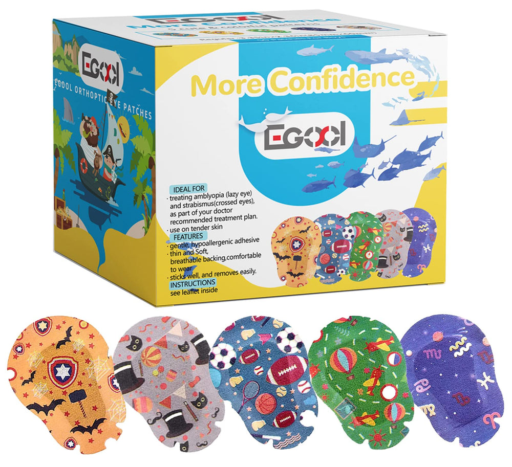 EGOOL eye patch box front with cool boys design