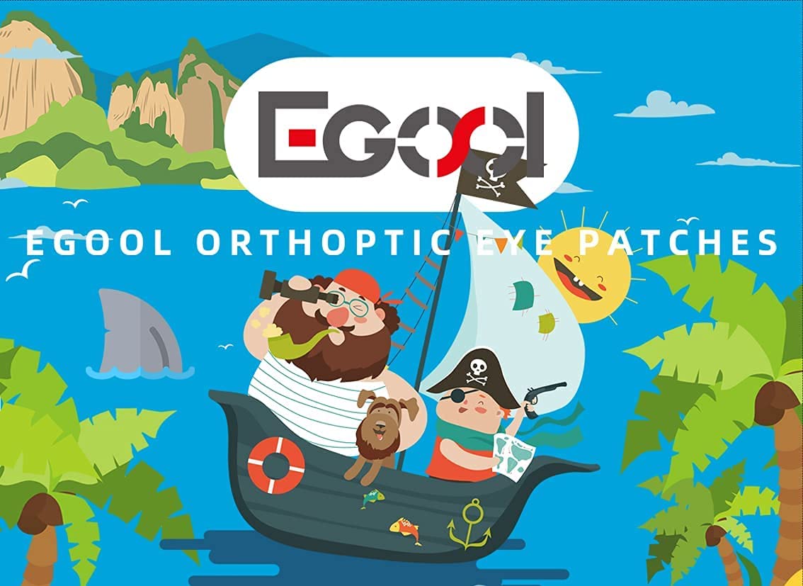 Close-up of the ultra-gentle adhesive on EGOOL eye patch