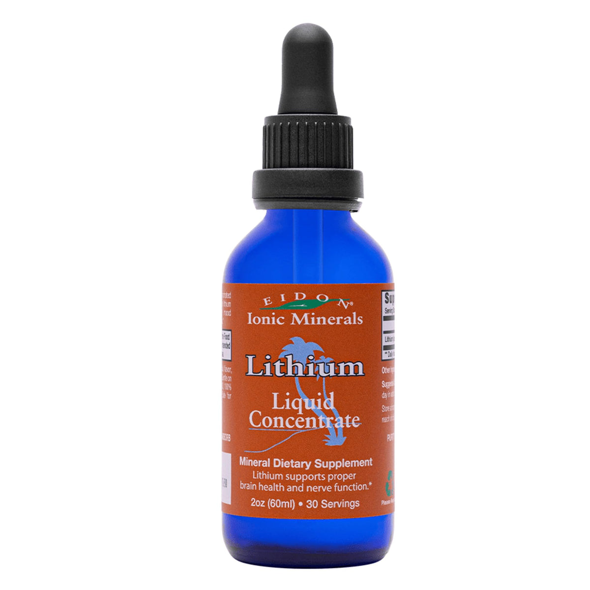 Eidon Ionic Minerals Liquid Lithium 2oz bottle