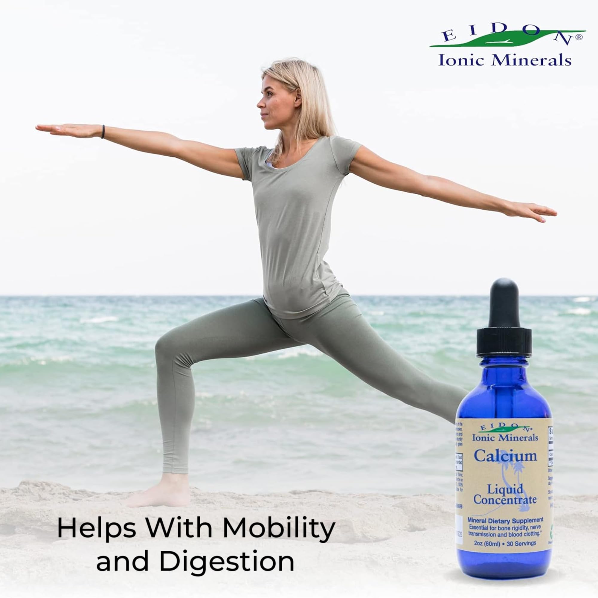 Calcium bottle showing kosher and halal symbols