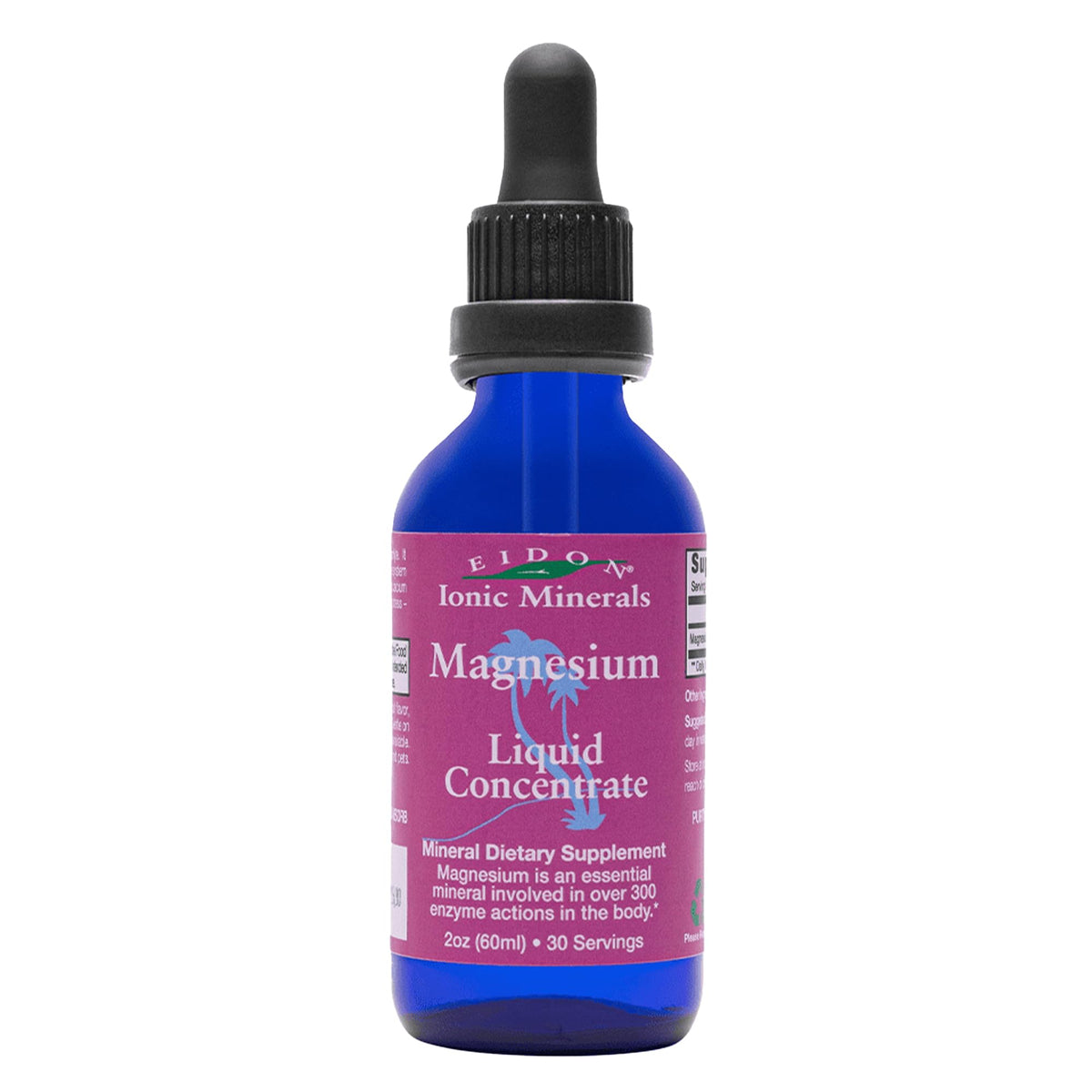 Bottle of Eidon Liquid Magnesium Concentrate with dropper