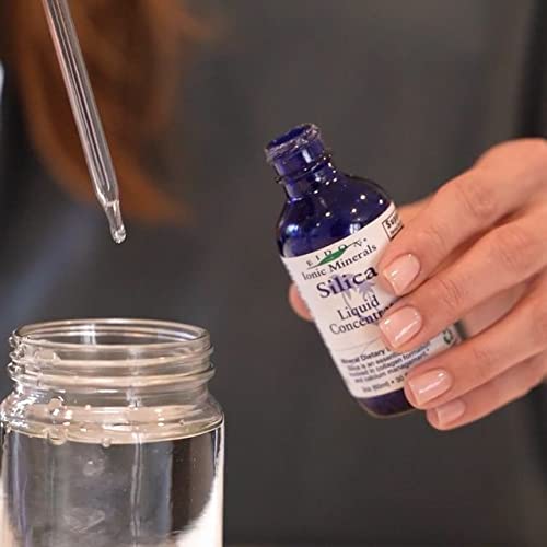 Illustration of hair, skin and nails benefiting from silica supplement