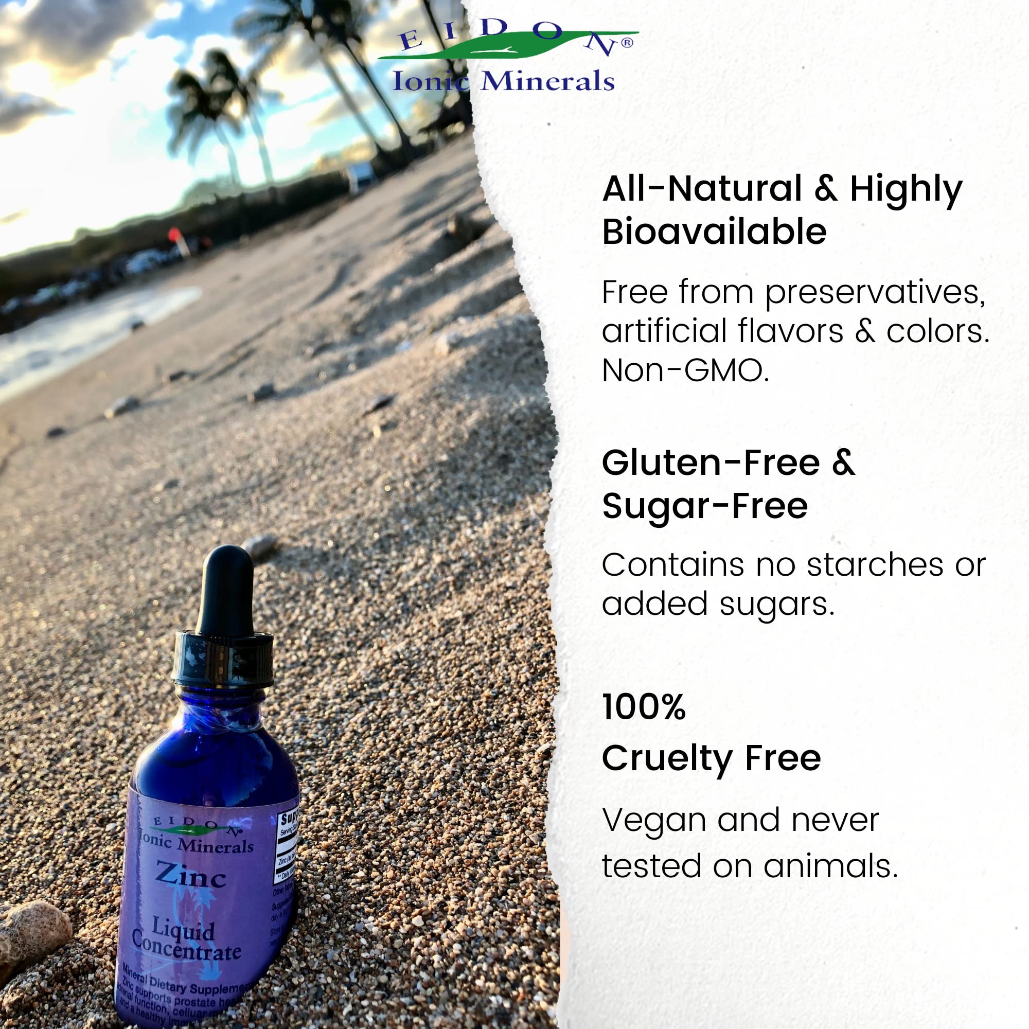 Zinc liquid drops supporting hair and skin health