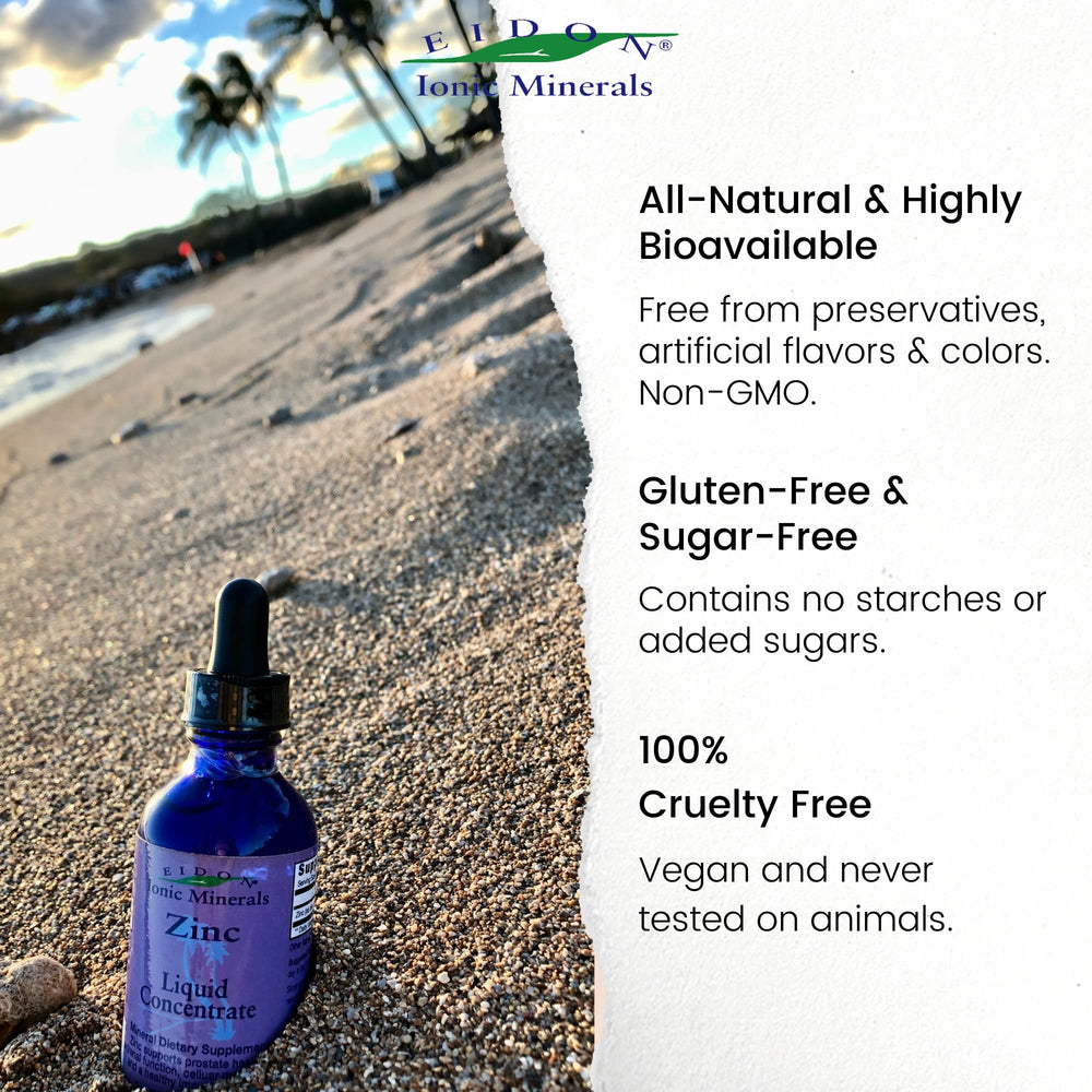 Zinc liquid drops supporting hair and skin health