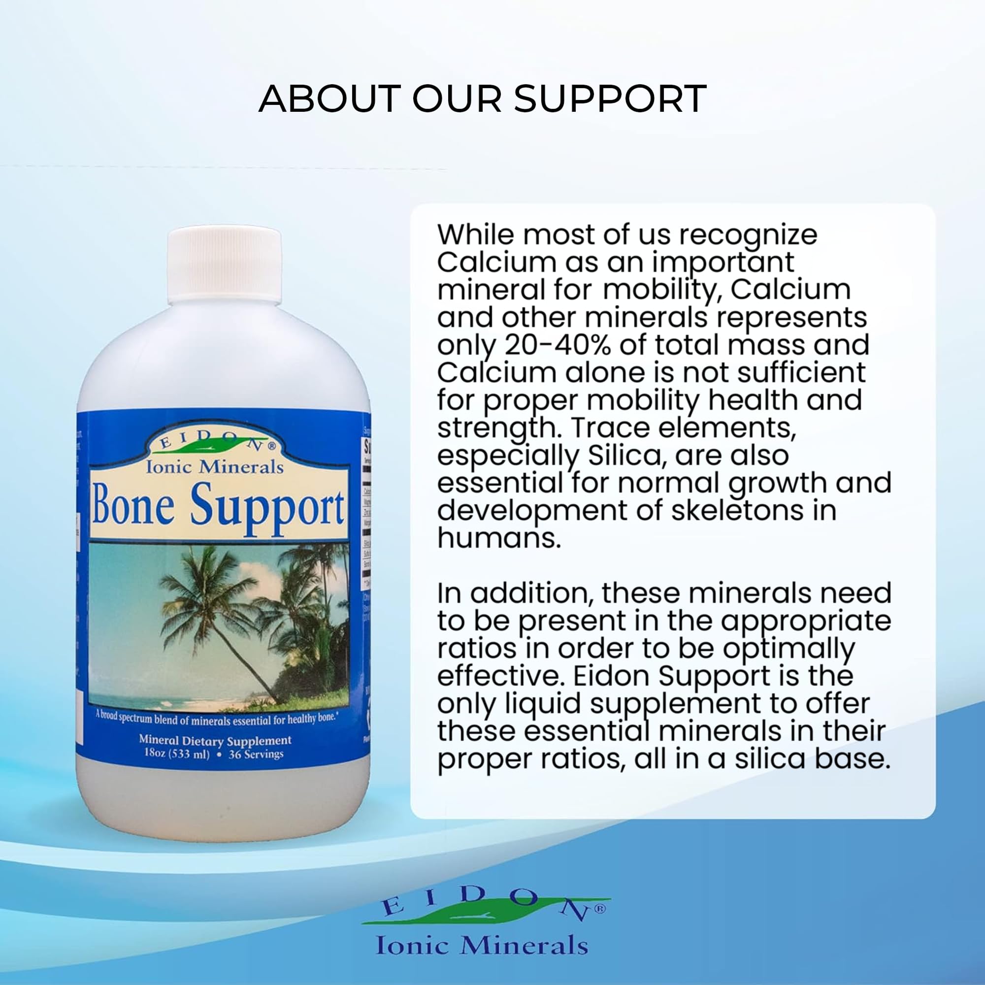 Dropper dispensing mineral liquid into a glass of water