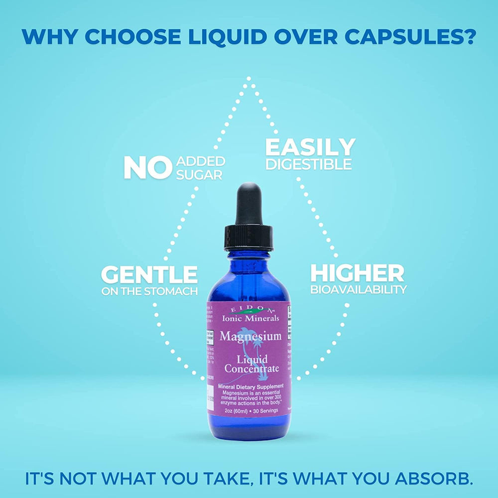 Three bottles of silica, zinc, and magnesium drops