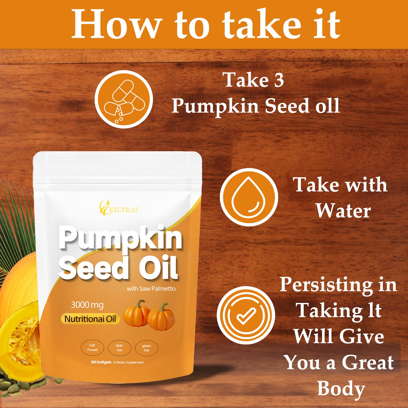 EILTEAU Lenoria packaging and health benefit highlights