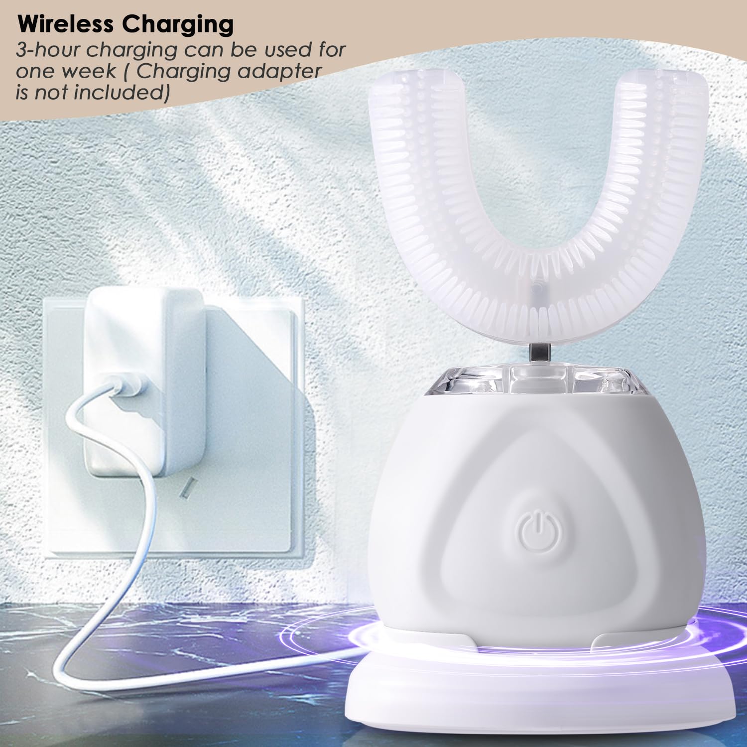 EITVLAGE 360 Ultrasonic Toothbrush in use during brushing