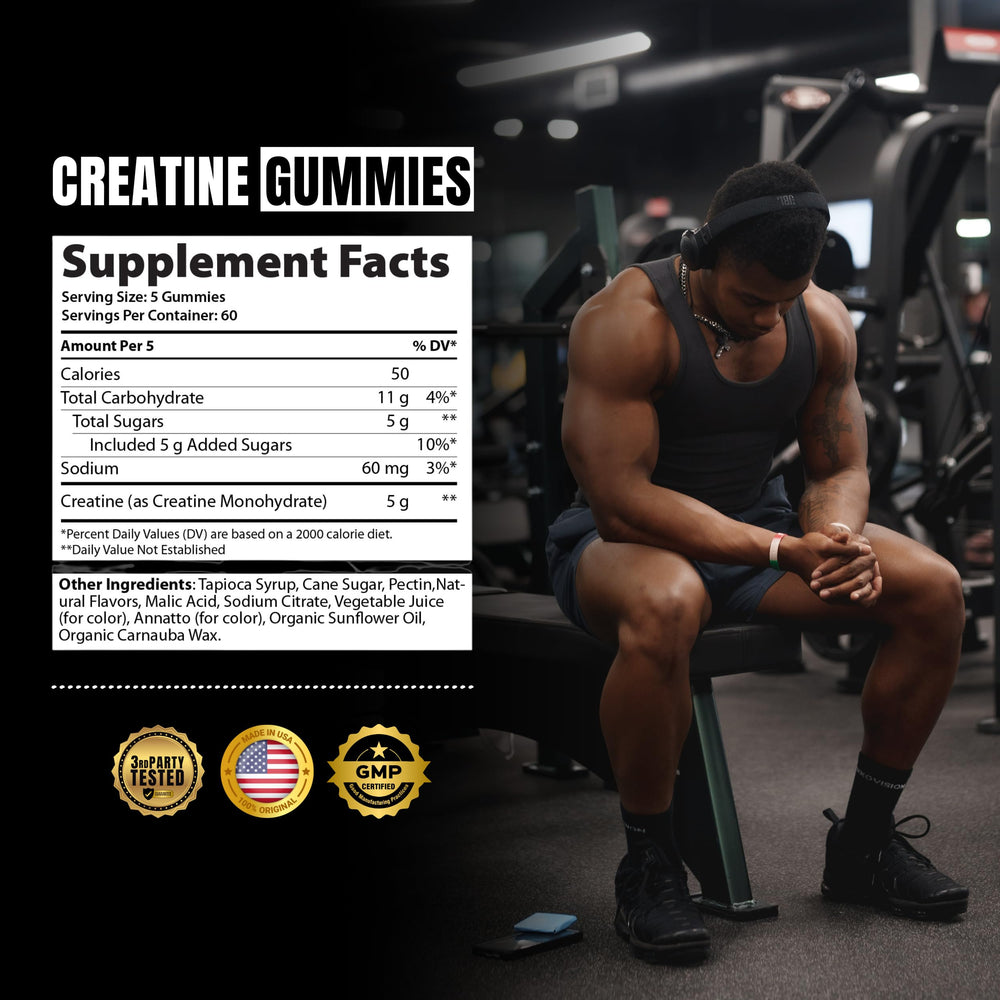 Vegan friendly label on Ekkovision Creatine Monohydrate Gummies
