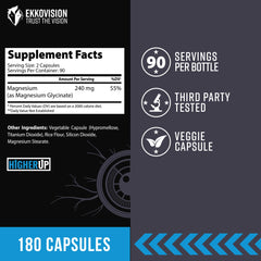 Close-up of magnesium bisglycinate capsules