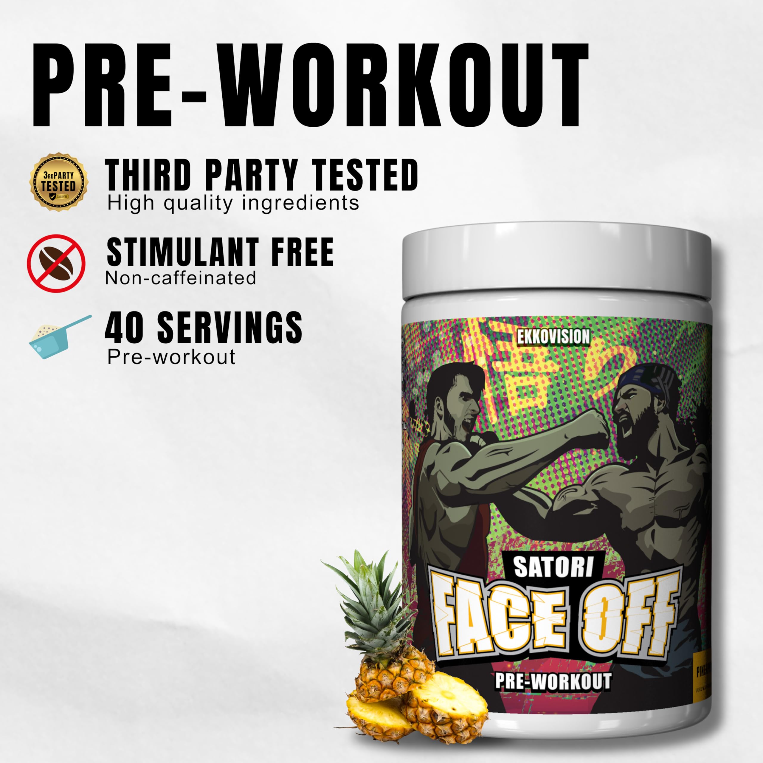 Ekkovision Satori Face Off serving scoop for fast pre-workout preparation