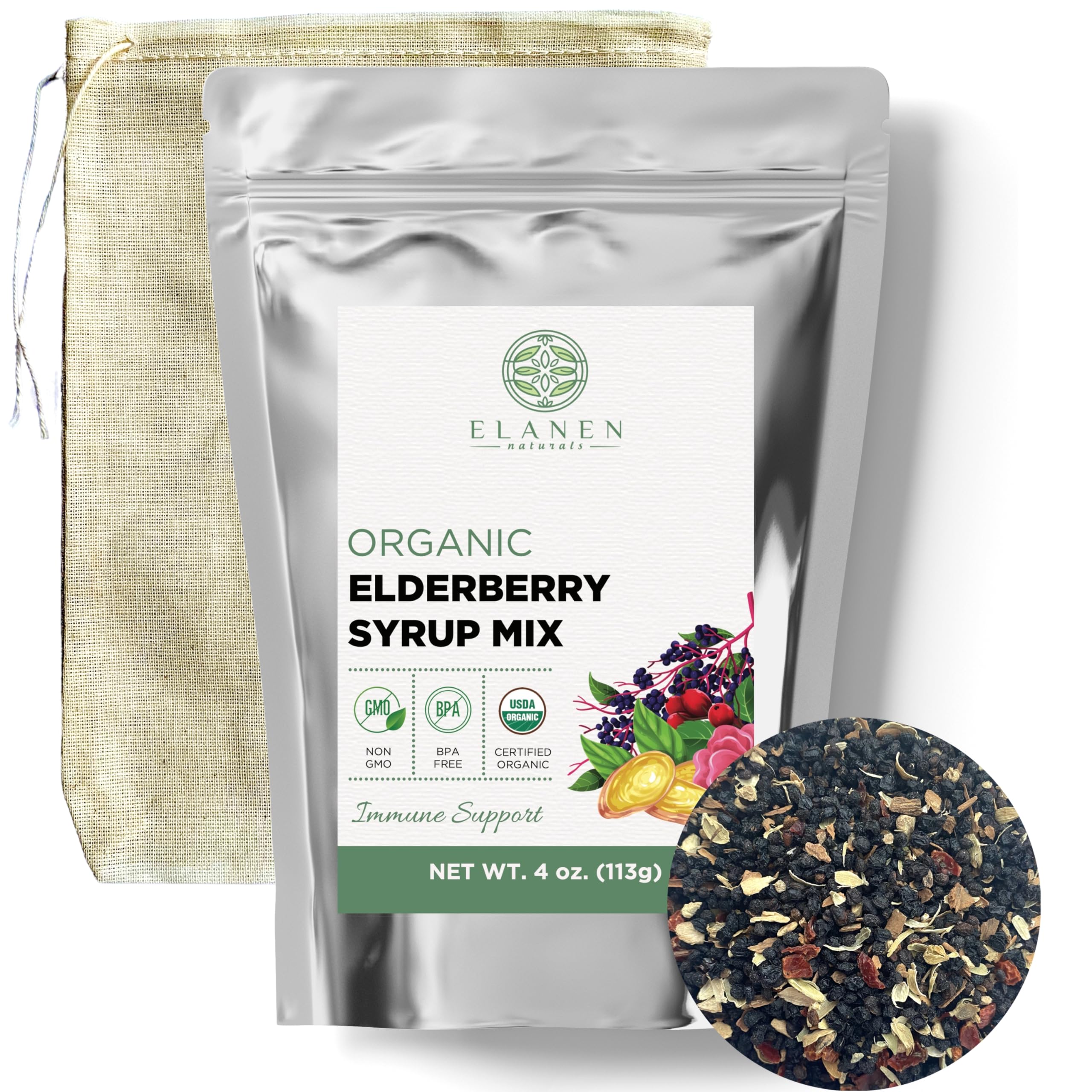 Elanen Naturals Elderberry Syrup Kit packaging