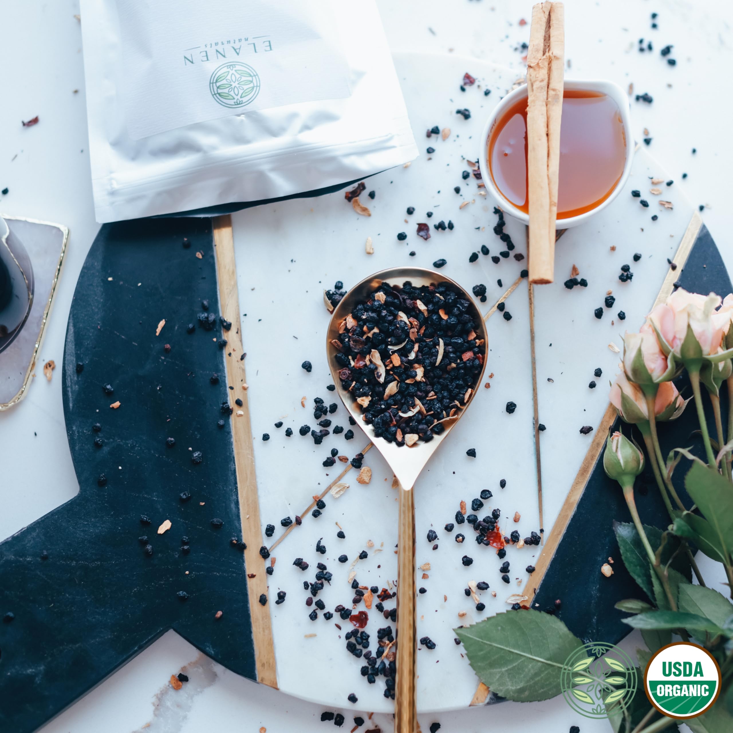 Herbs and spices included for elderberry syrup kit