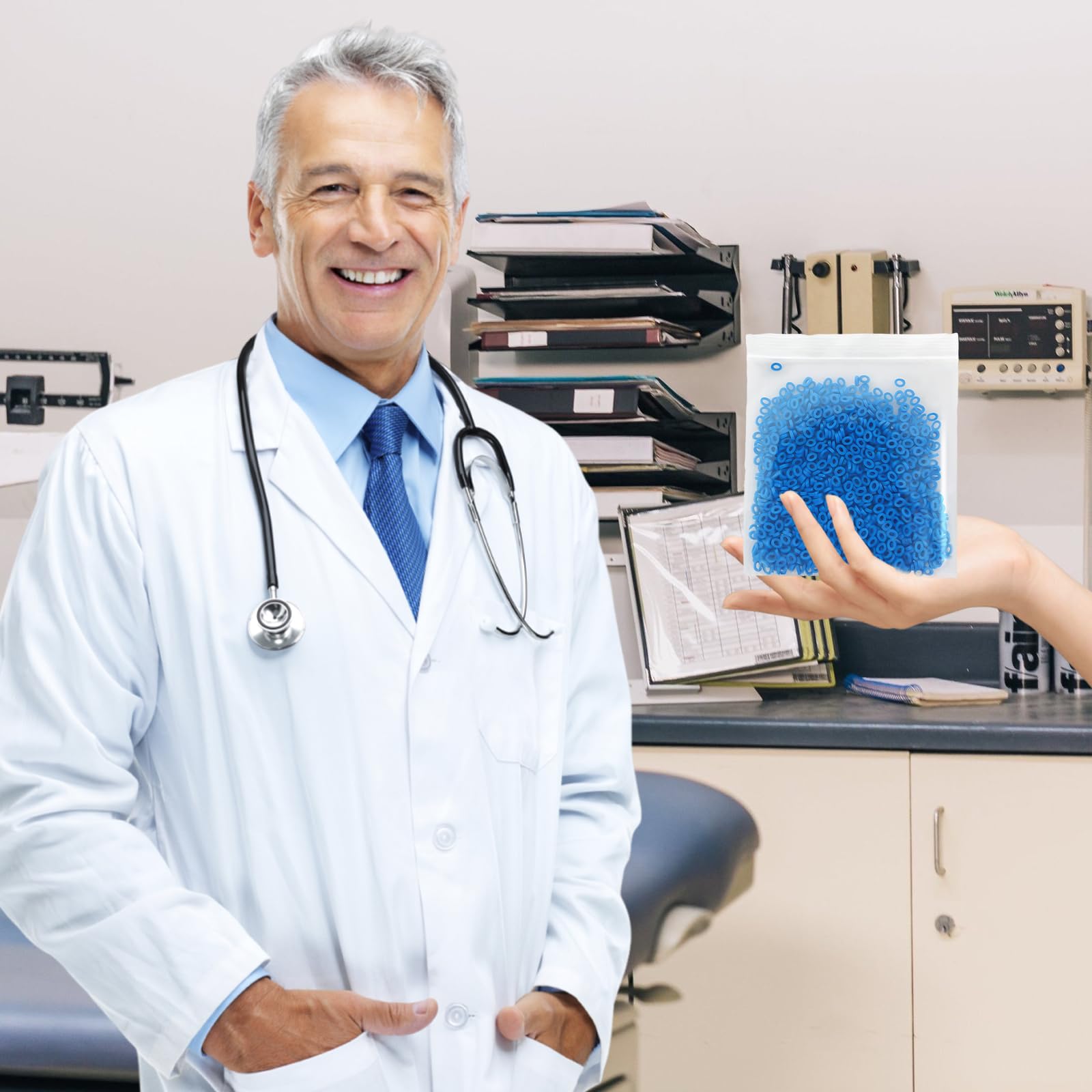 Elastic orthodontic separators used to create space before band placement