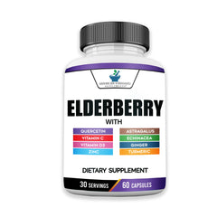 American Standard Elderberry 8-in-1 60-cap bottle – front view