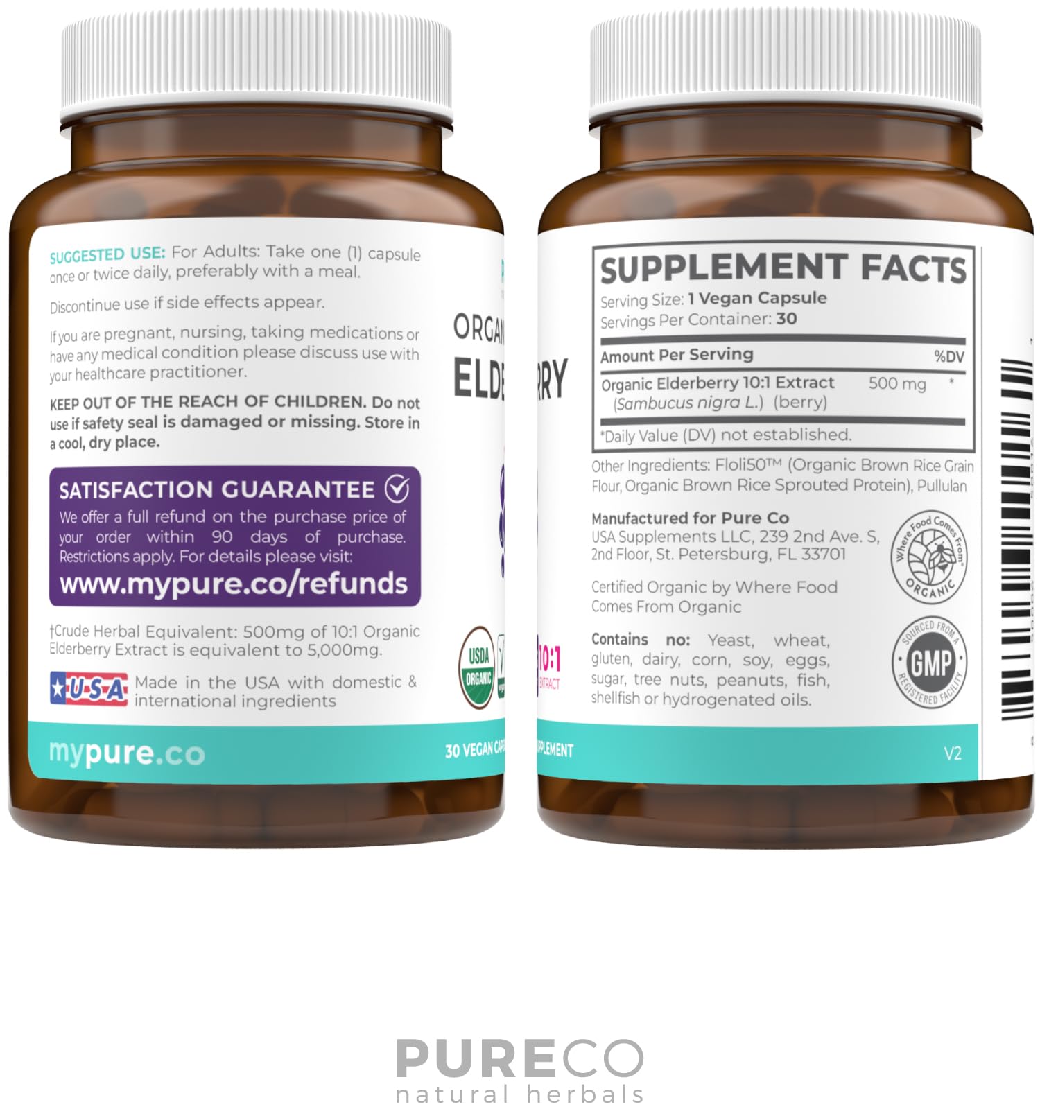 Lifestyle image showing Elderberry Capsules in use