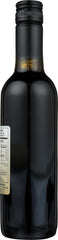 Close-up of elderberry juice concentrate bottle label