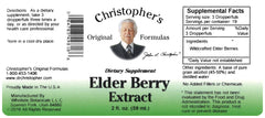 Different angle of Dr. Christopher Elderberry Extract 2 oz bottle