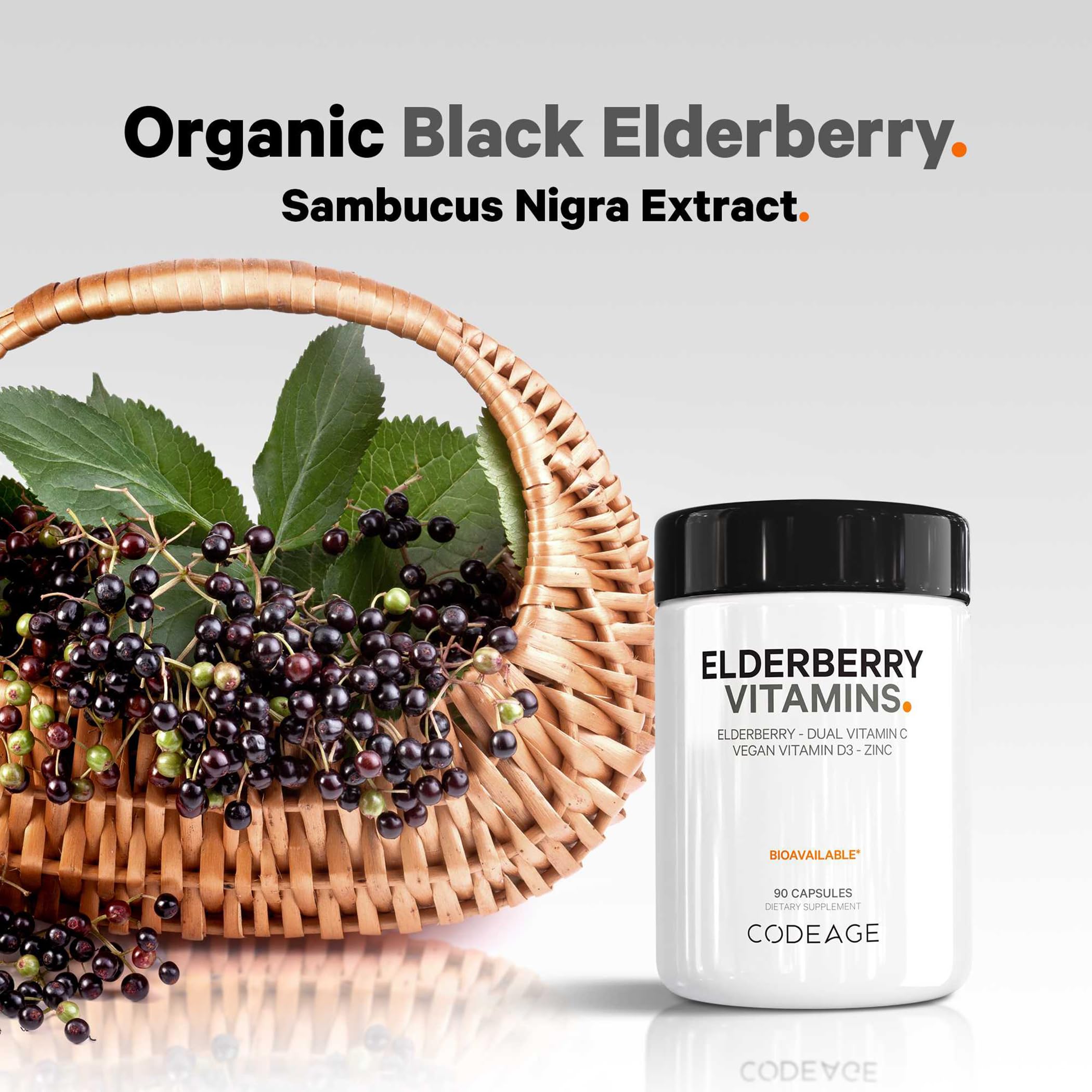 Fermented elderberry fruit and processing