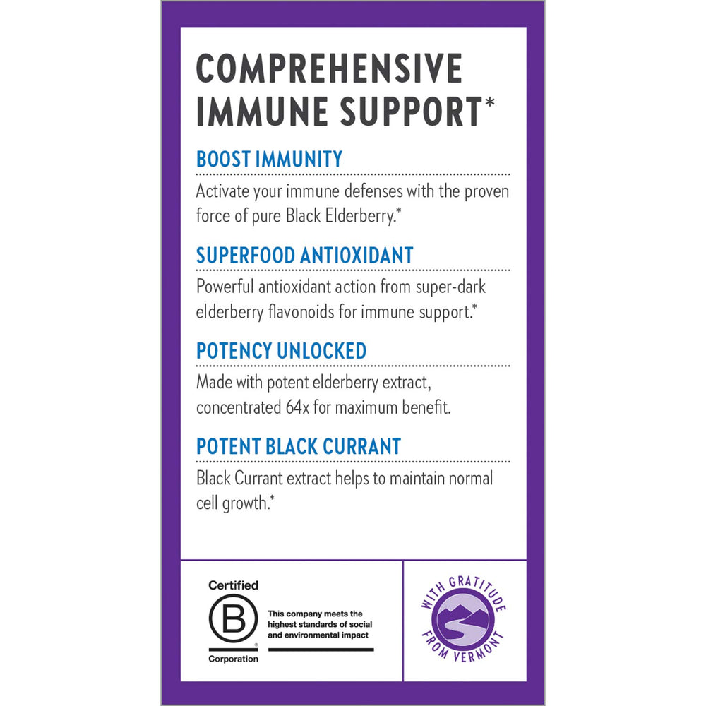 Year-round immune support messaging for Elderberry Force