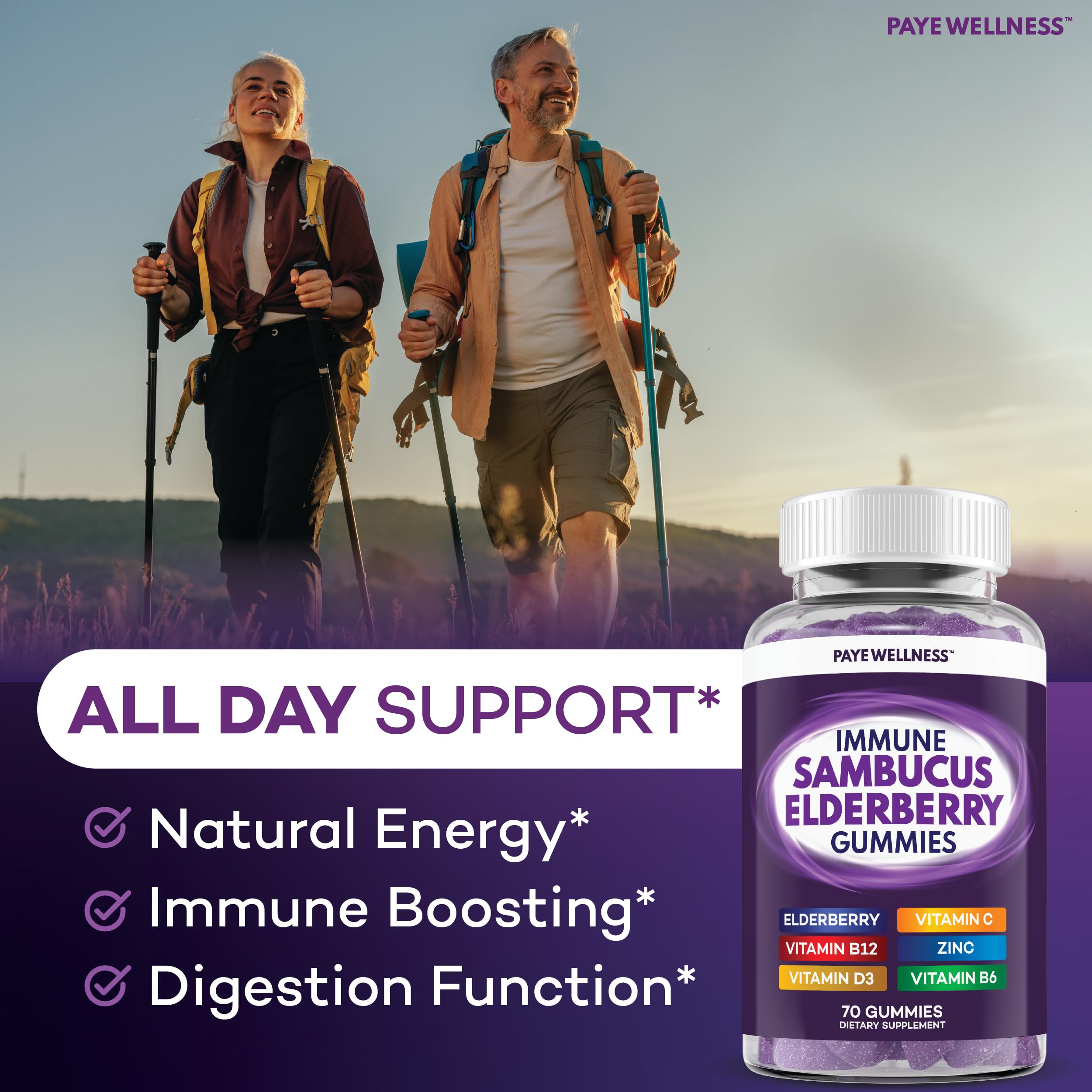 Supplement facts and ingredients on bottle label