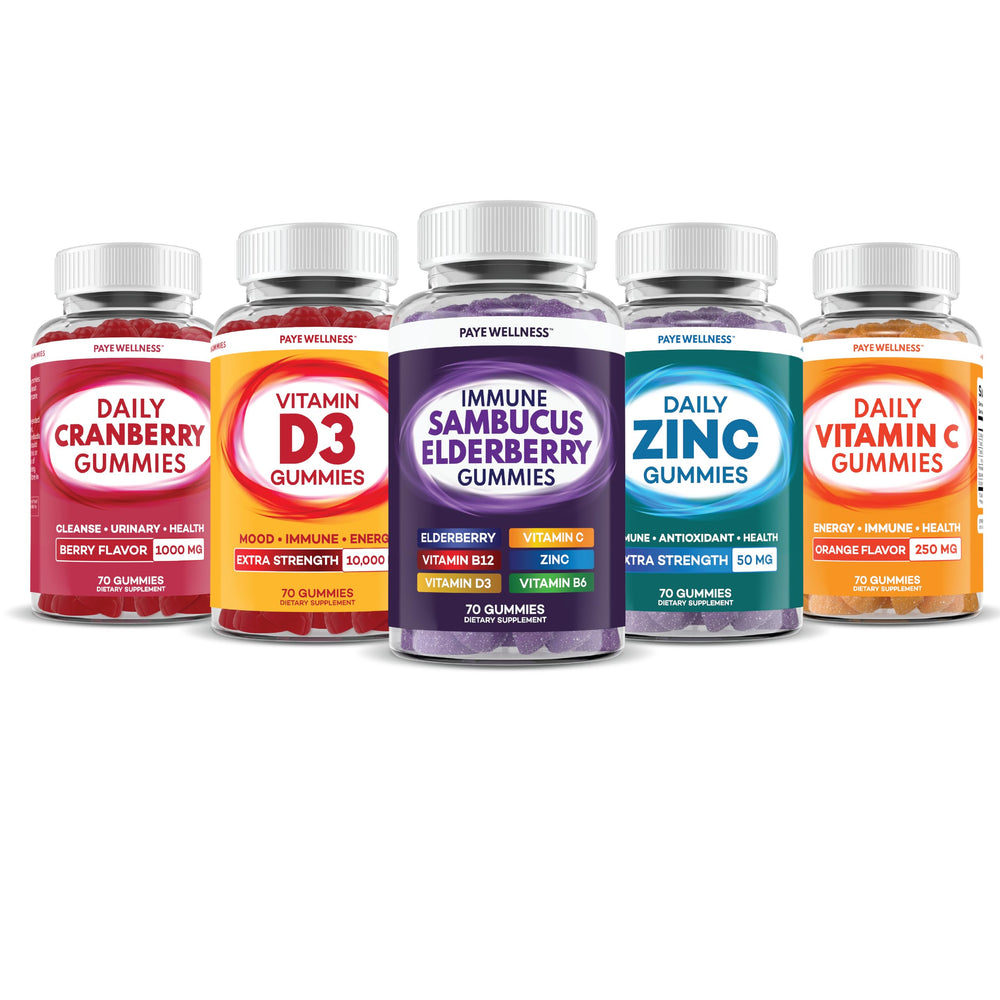 Premium packaging of elderberry immune support gummies