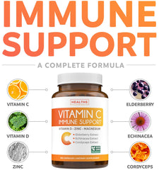 Immune boost blend featuring elderberry, echinacea and cordyceps