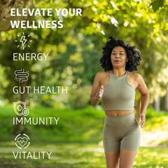 Graphic illustrating elderberry and turmeric ingredients for immune support