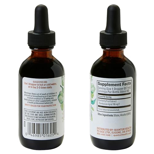 Dropper dispensing 700 mg Sambucus nigra extract